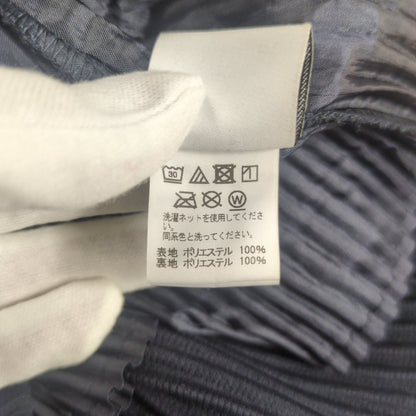 HOMME PLISSE ISSEY MIYAKE 3B Pleats Coat Navy Size 1