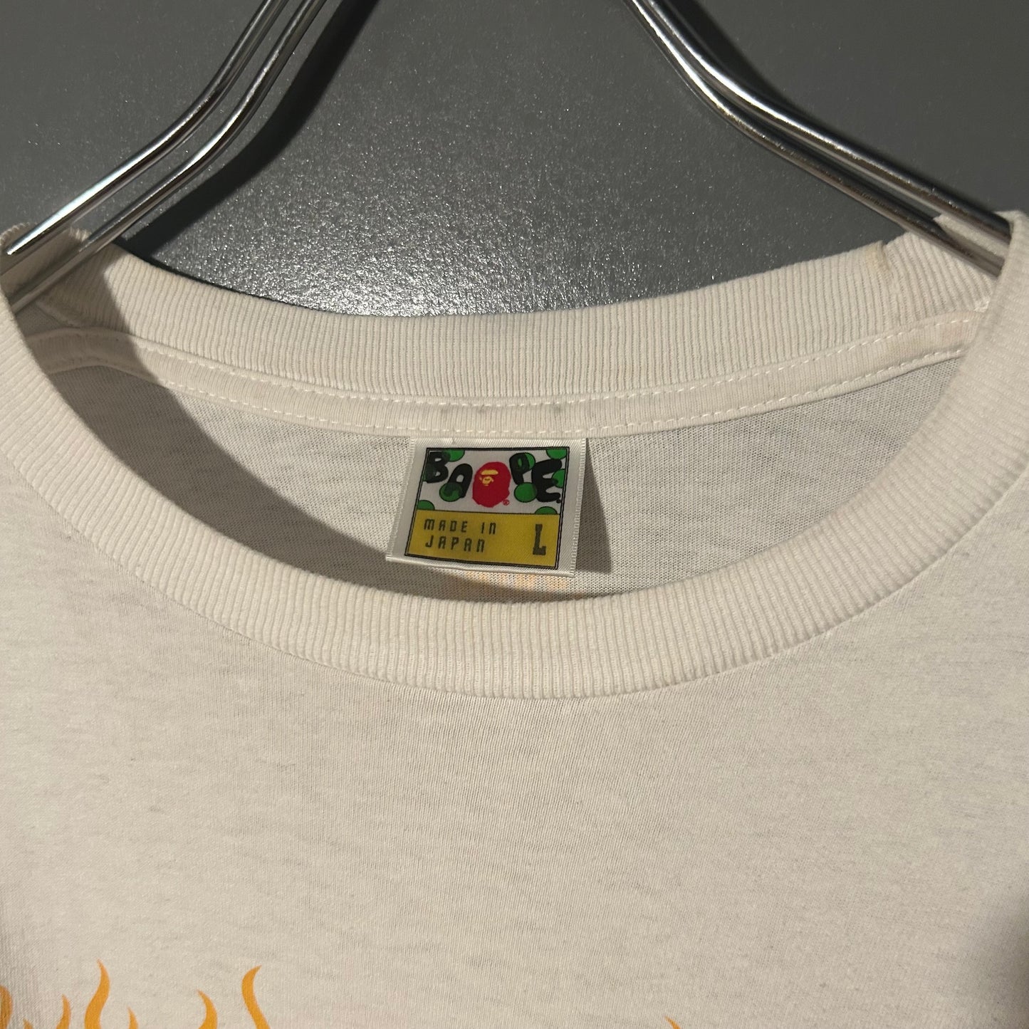 A BATHING APE x ALPHA INDUSTRIES Logo T-Shirt Size L