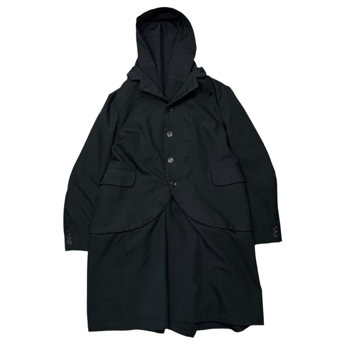 BLACK COMME des GARCONS 13AW Docking Long Coat Black Size S
