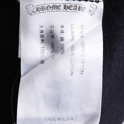 CHROME HEARTS Horseshoe Floral Cross T-Shirt Black Size L