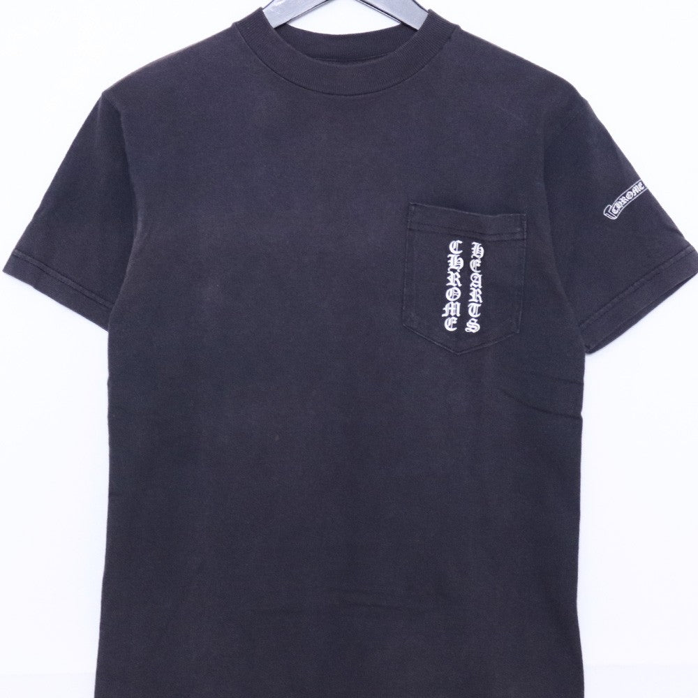 CHROME HEARTS OLD Scroll Label Pocket T-Shirt Black Size S