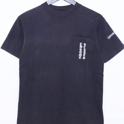 CHROME HEARTS OLD Scroll Label Pocket T-Shirt Black Size S
