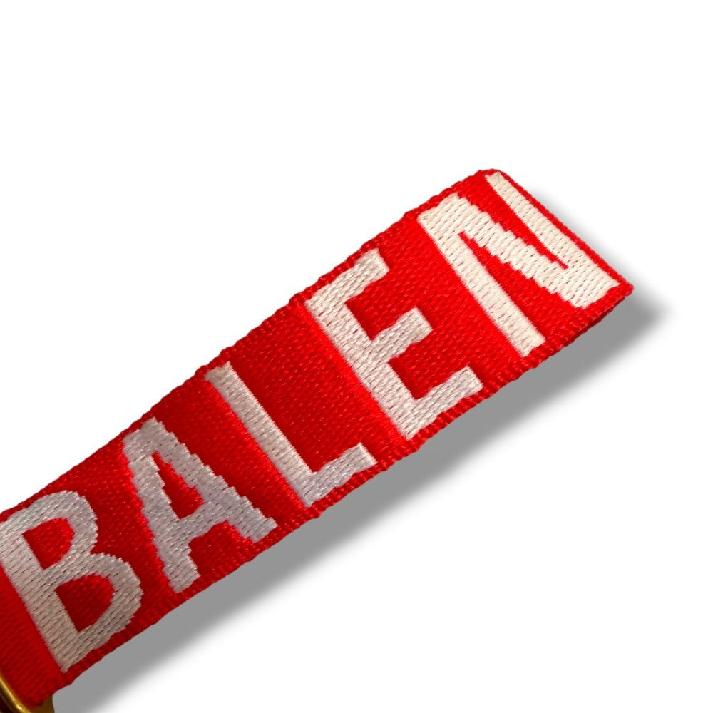 Balenciaga Brand Logo Bracelet Red Size F