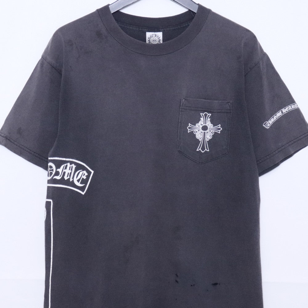 Chrome Hearts OLD T-BAR CH Cross Scroll T-Shirt Black Size M
