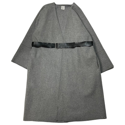 SUNSEA 14AW No Hood Jedi Coat Grey Black Size SIZE 2