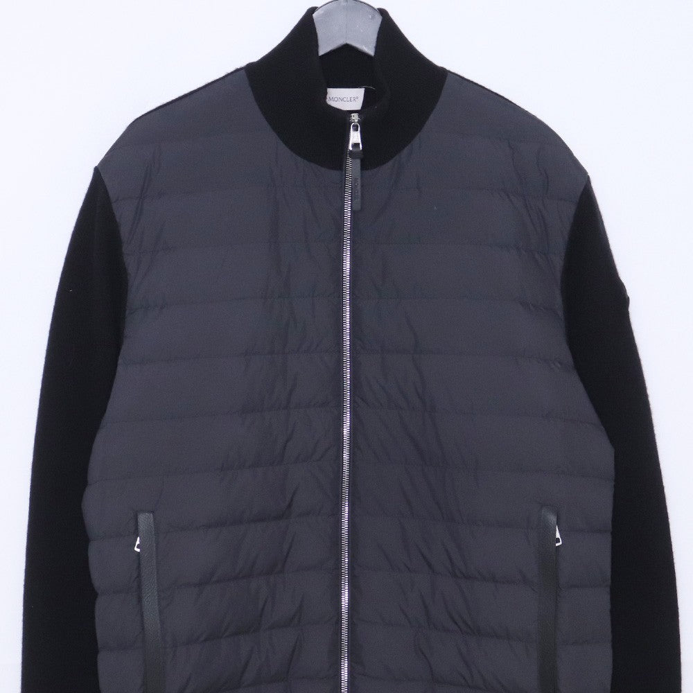 MONCLER 24SS Cashmere Blend Knit Down Jacket Black Size L