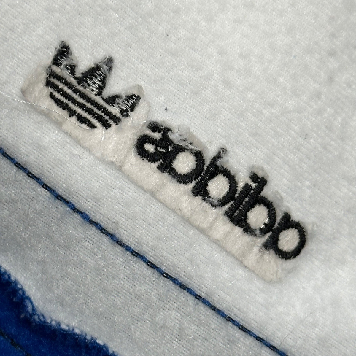 adidas 1980s Zip-Up Polyester Track Jacket Blue/White Size S