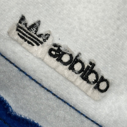 adidas 1980s Zip-Up Polyester Track Jacket Blue/White Size S