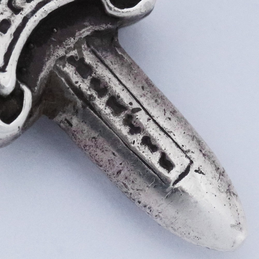 CHROME HEARTS #5 Dagger Charm Necklace Top Silver Size F