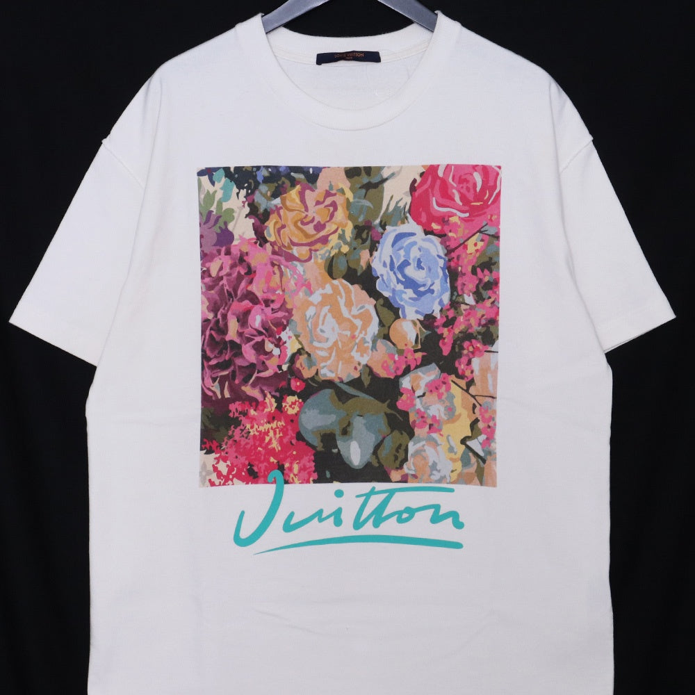 LOUIS VUITTON 22AW LV Flower Tapestry T-Shirt White Size M