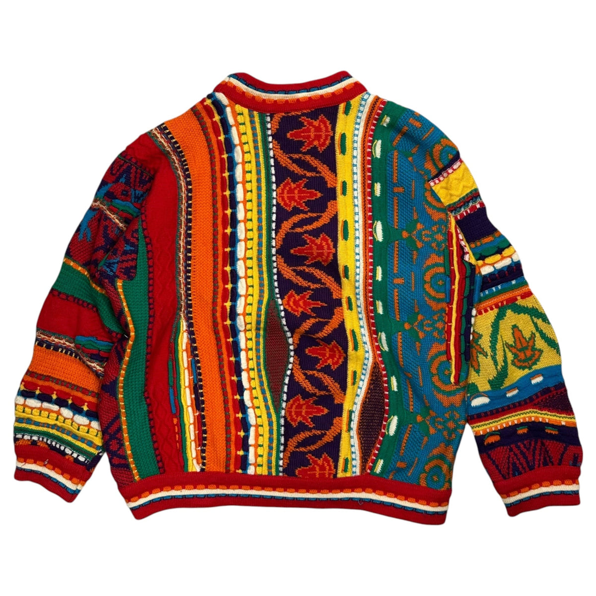 COOGI 90s Classic Multi-Color 3D Knit Sweater Multi Size M