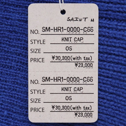 SAINT MICHAEL SG Knit Cap Saint Sega Beanie Blue Size F