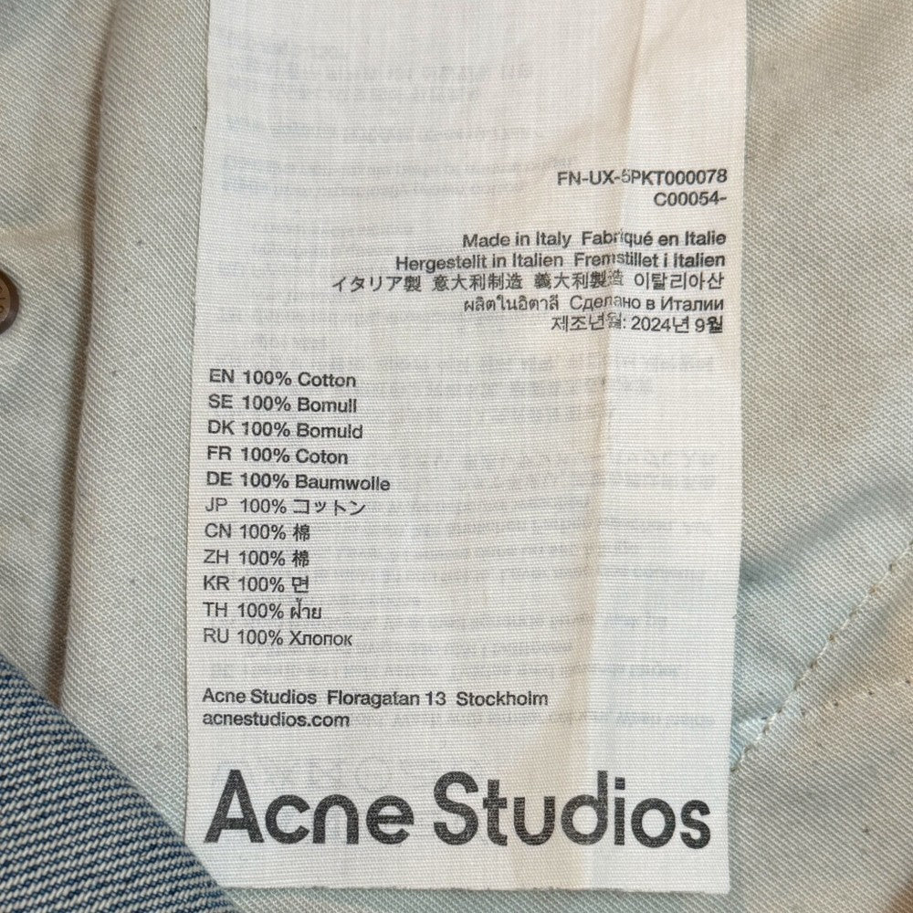 ACNE STUDIOS 23AW Super Baggy Fit Jeans Indigo Size 30