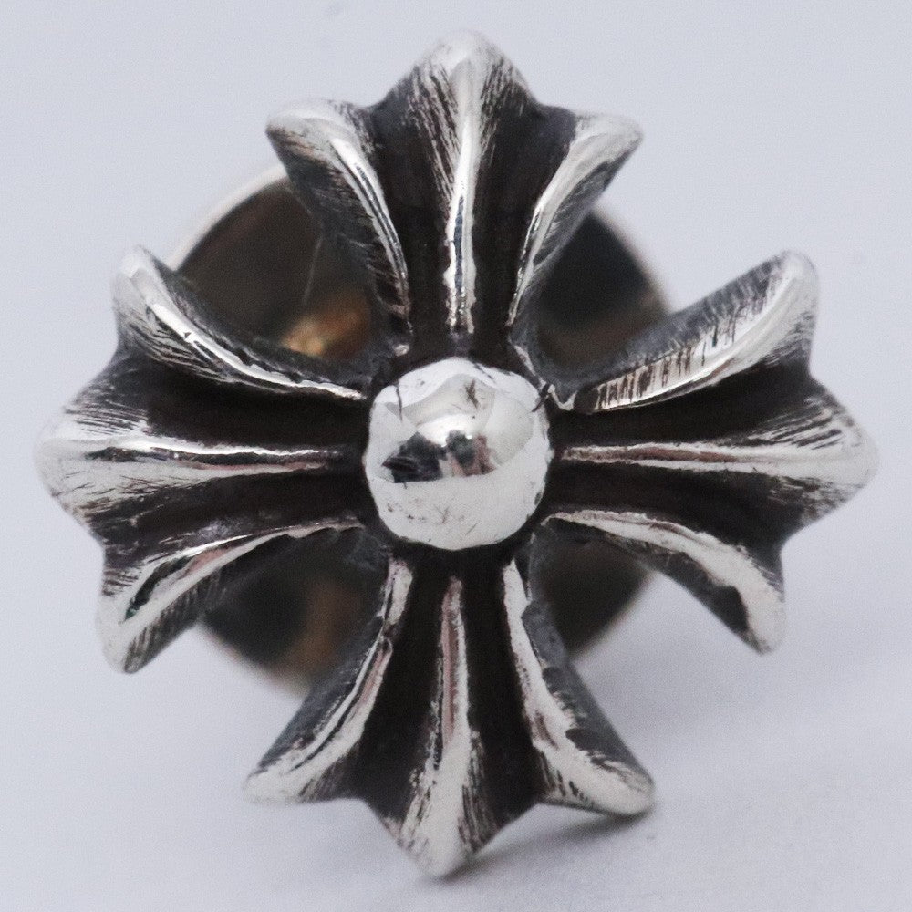 CHROME HEARTS #2 CH Plus Stud Earring Silver Size F