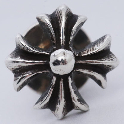 CHROME HEARTS #2 CH Plus Stud Earring Silver Size F