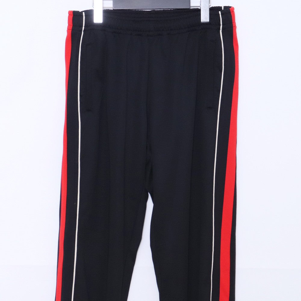 GUCCI Web Stripe Track Pants Black Red Size S