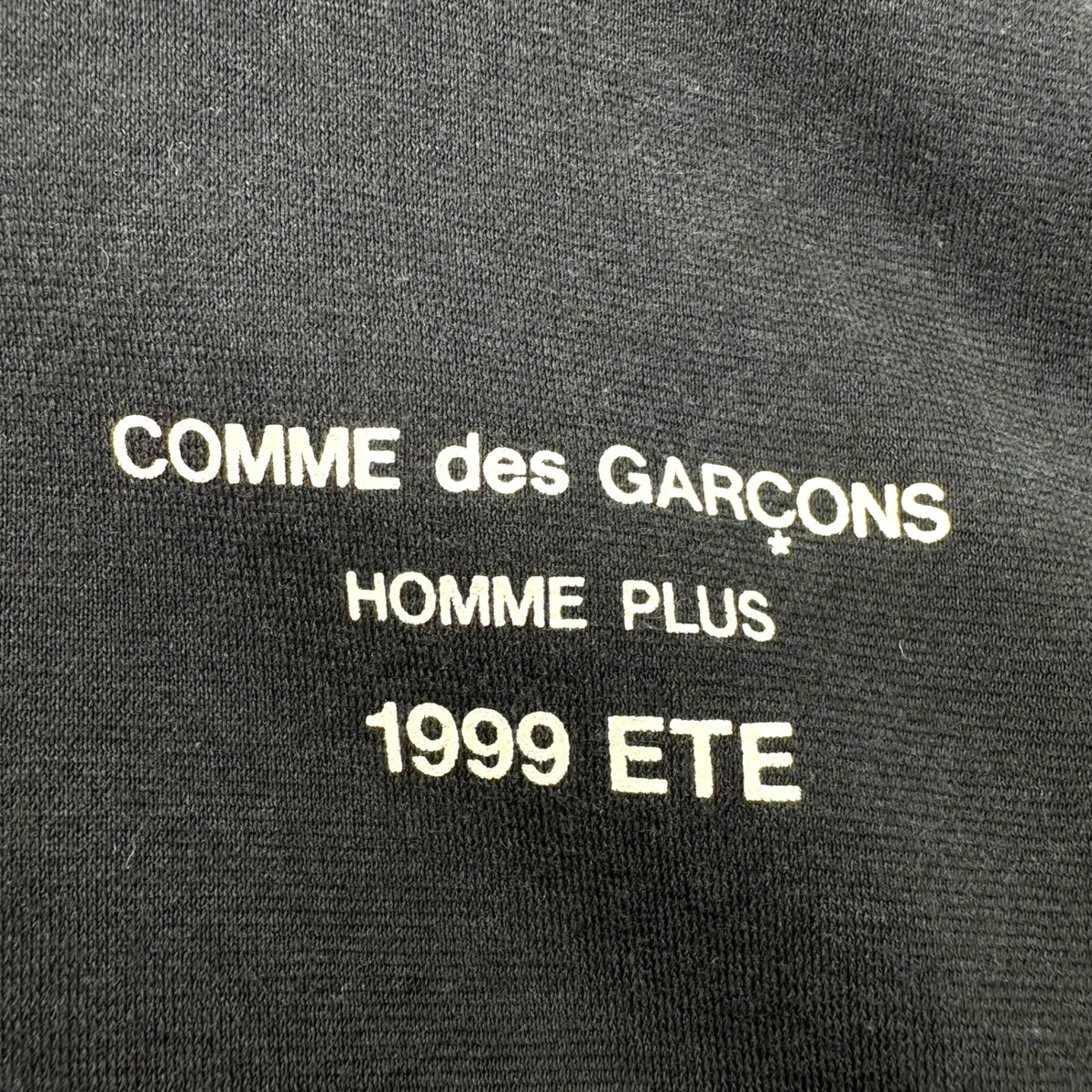 COMME des GARCONS HOMME PLUS 90s T-Shirt Black Size FREE
