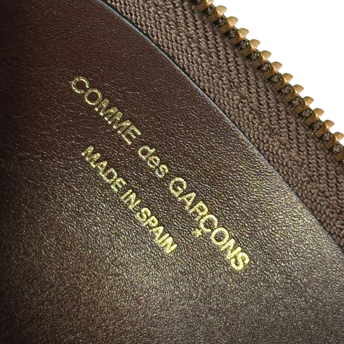 Wallet COMME des GARCONS L-Zip Leather Wallet Brown