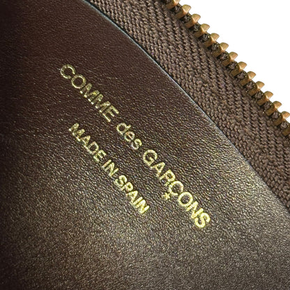 Wallet COMME des GARCONS L-Zip Leather Wallet Brown