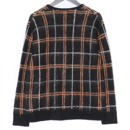 Needles x LOFTMAN Check Mohair Cardigan Black Orange Size XS