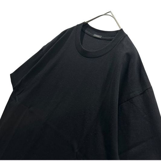 COMOLI Cotton Jersey S/S T-Shirt Black Size 2