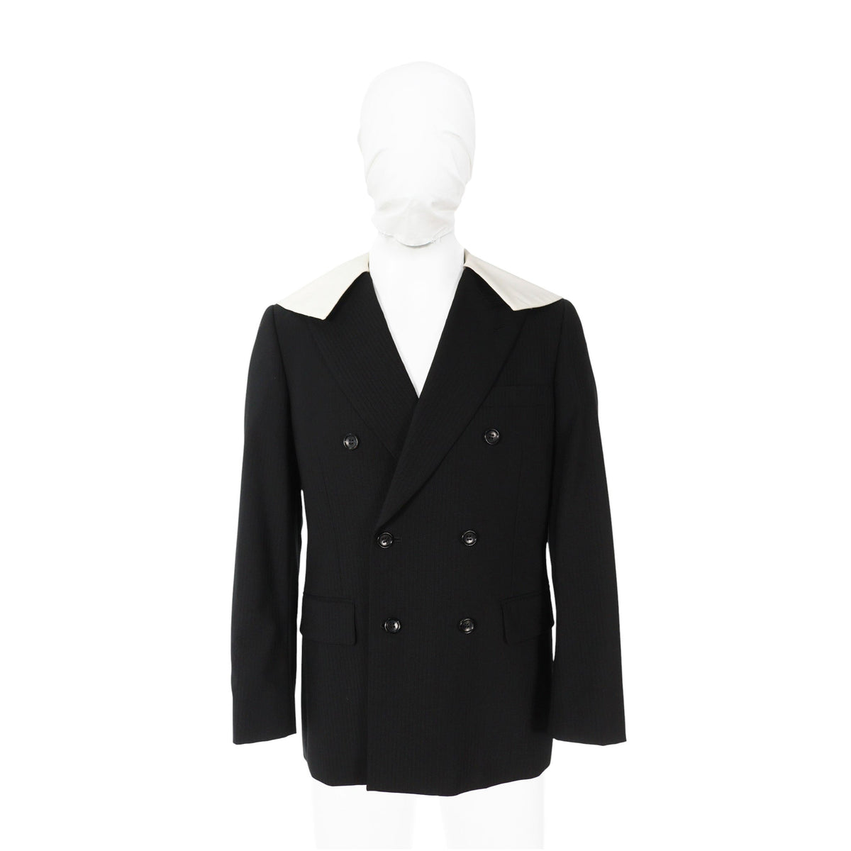 COMME des GARCONS 2024 S/S Wool Jacket Black White Size S