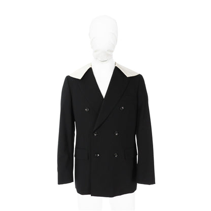 COMME des GARCONS 2024 S/S Wool Jacket Black White Size S