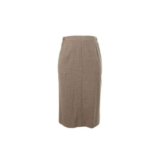 Hermes HERMÈS by Martin Margiela Gray Wool Skirt Size 36
