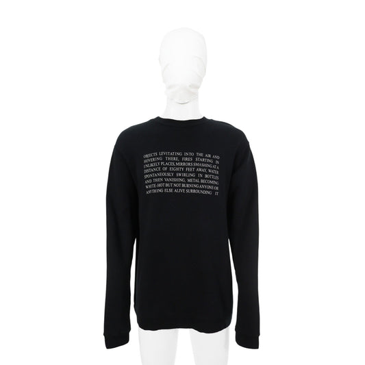 RAF SIMONS 05AW Cotton Black Hoodie Size 50