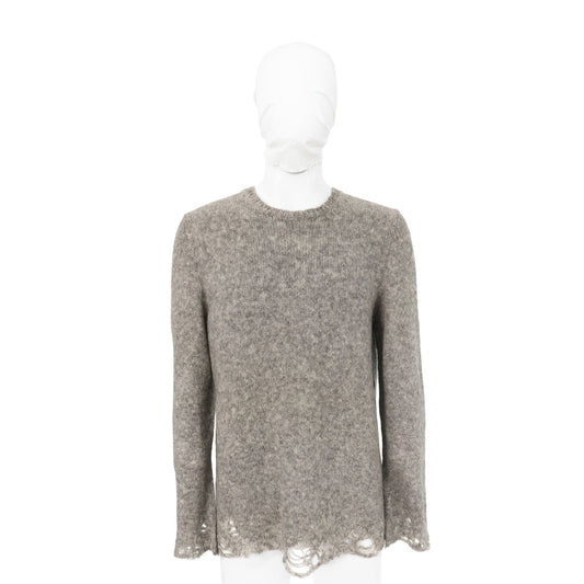 NUMBER (N)INE 2009AW Mohair Wool Sweater Gray Size 5