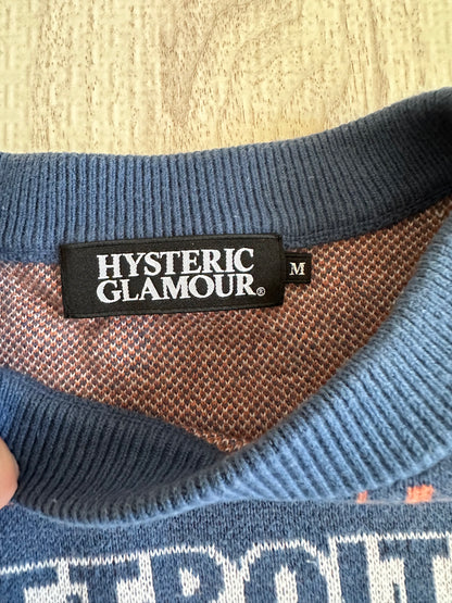 Vintage Hysteric Glamour Tops - Hysteric Glmamour AMAZING EXPRESS pattern jagur sweater - Authentic Archive