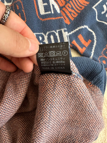 Vintage Hysteric Glamour Tops - Hysteric Glmamour AMAZING EXPRESS pattern jagur sweater - Authentic Archive