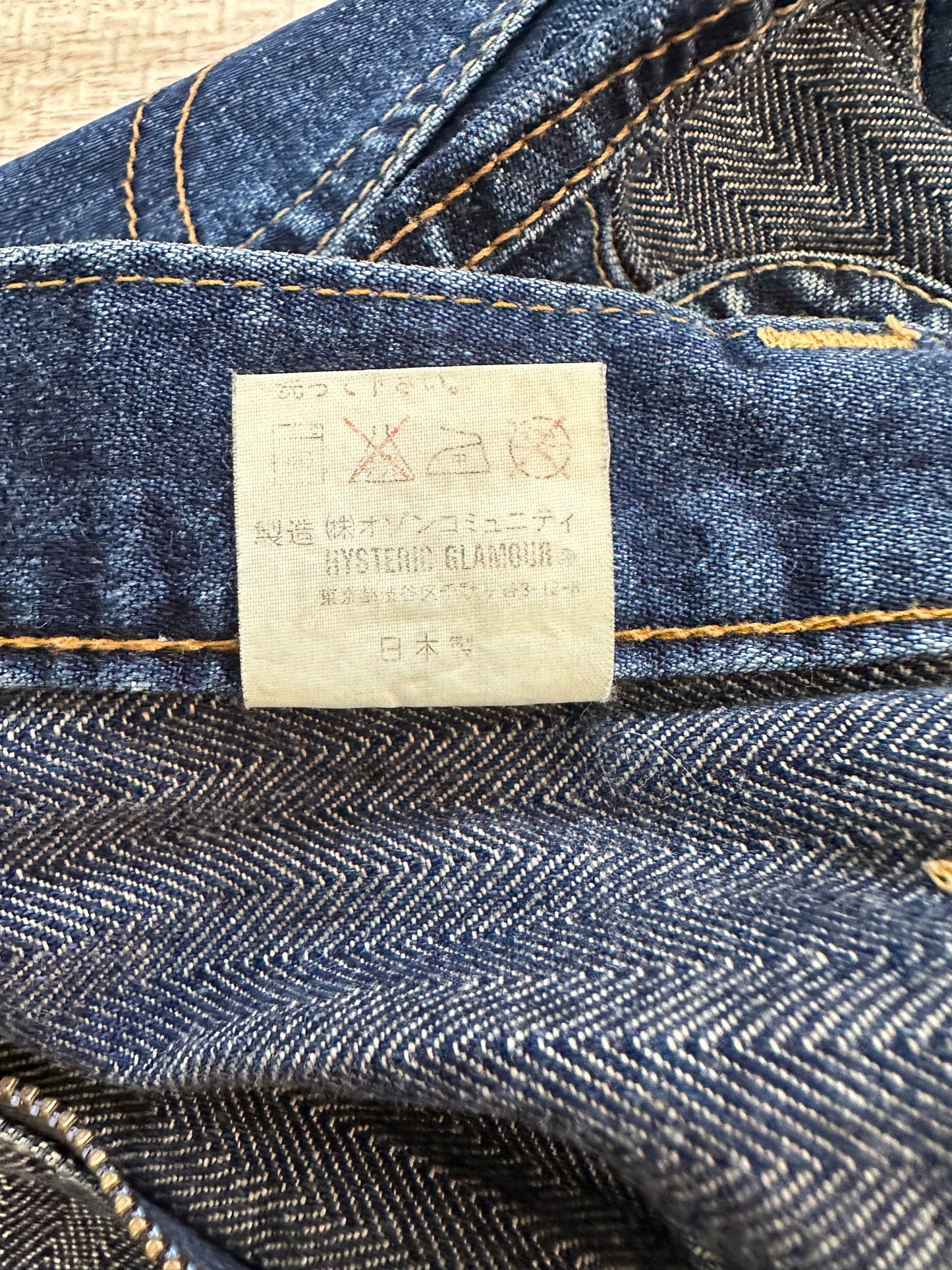 Hysteric Glamour - Hysteric Glamour Tsugi Hagi Denim Indigo Color