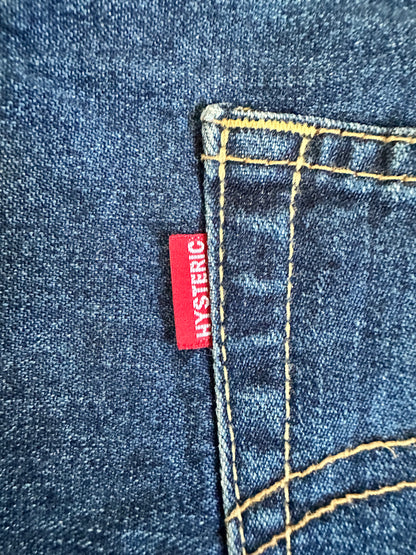 Vintage Hysteric Glamour Bottoms - Hysteric Glamour Tsugi Hagi Denim Indigo Color - Authentic Archive