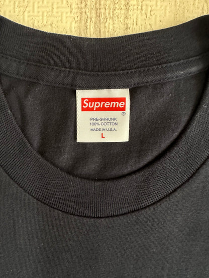 Vintage Supreme Tops - Supreme Daniel Johnston KILL EM ALL Print T-shirt Navy L - Authentic Archive