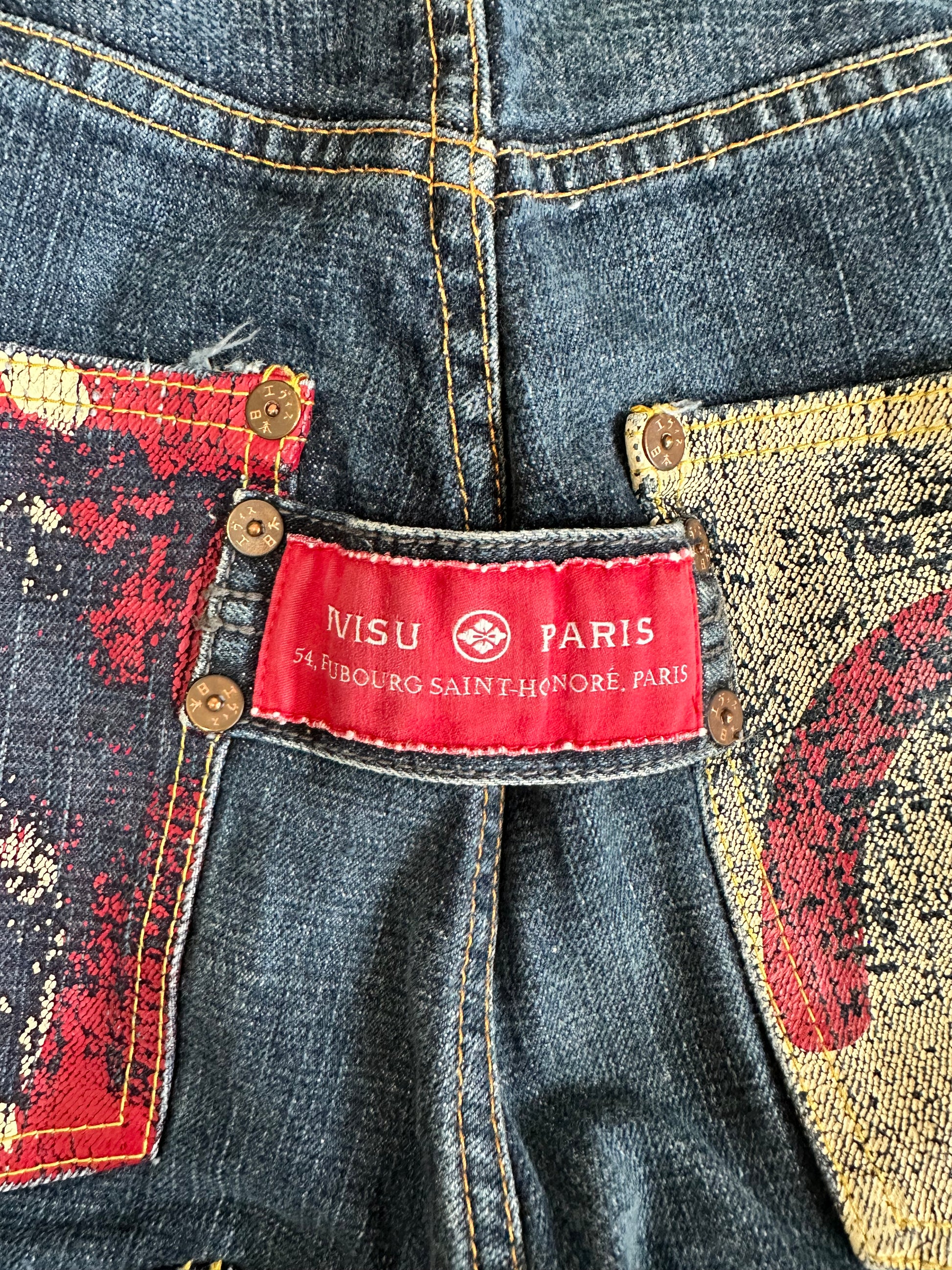 EVISU - EVISU Multi Pocket Denim Pants Indigo Cotton 32 x 34