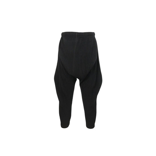HOMME PLISSÉ ISSEY MIYAKE 21AW Black Pleated Pants Size 3