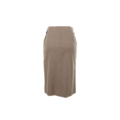 Hermes HERMÈS by Martin Margiela Gray Wool Skirt Size 36