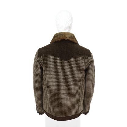 NUMBER(N)INE 2002 A/W Coat Brown Rabbit Fur Wool Size 2
