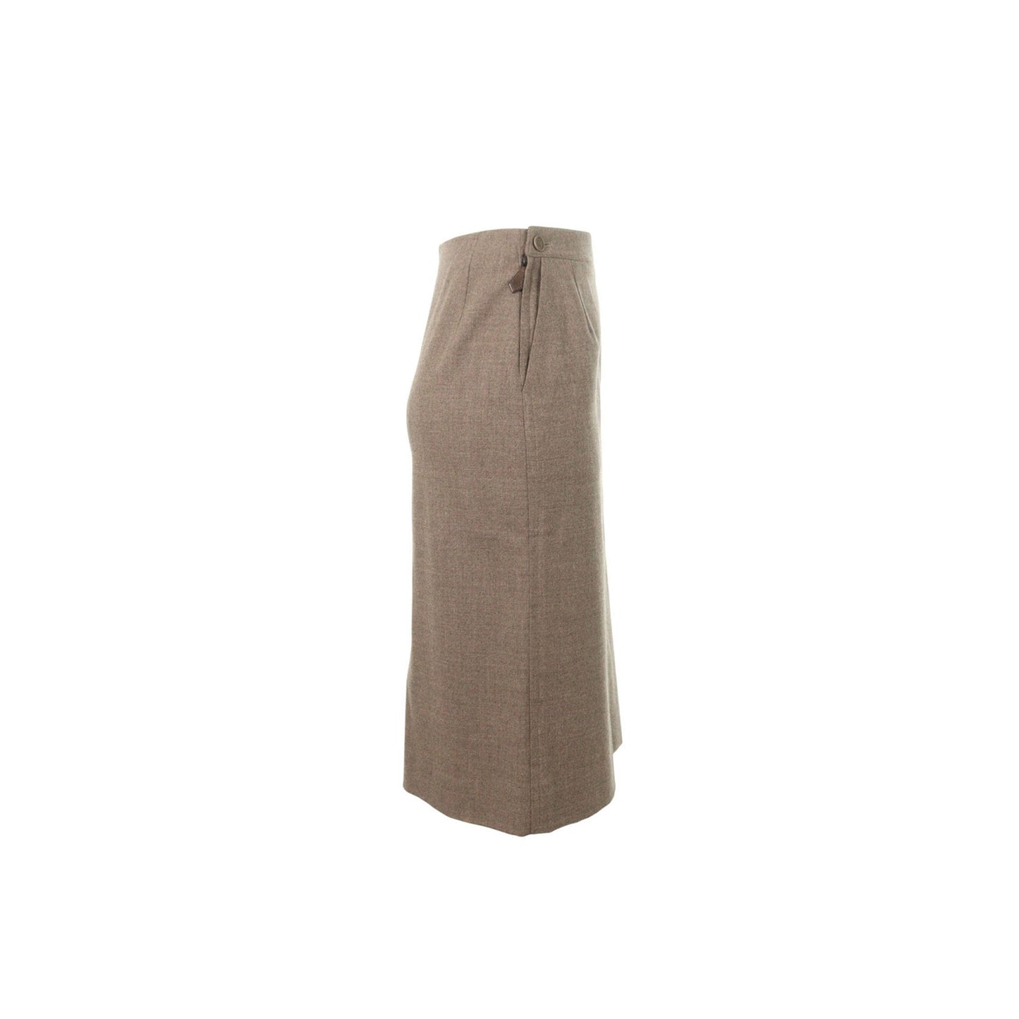 Hermes HERMÈS by Martin Margiela Gray Wool Skirt Size 36