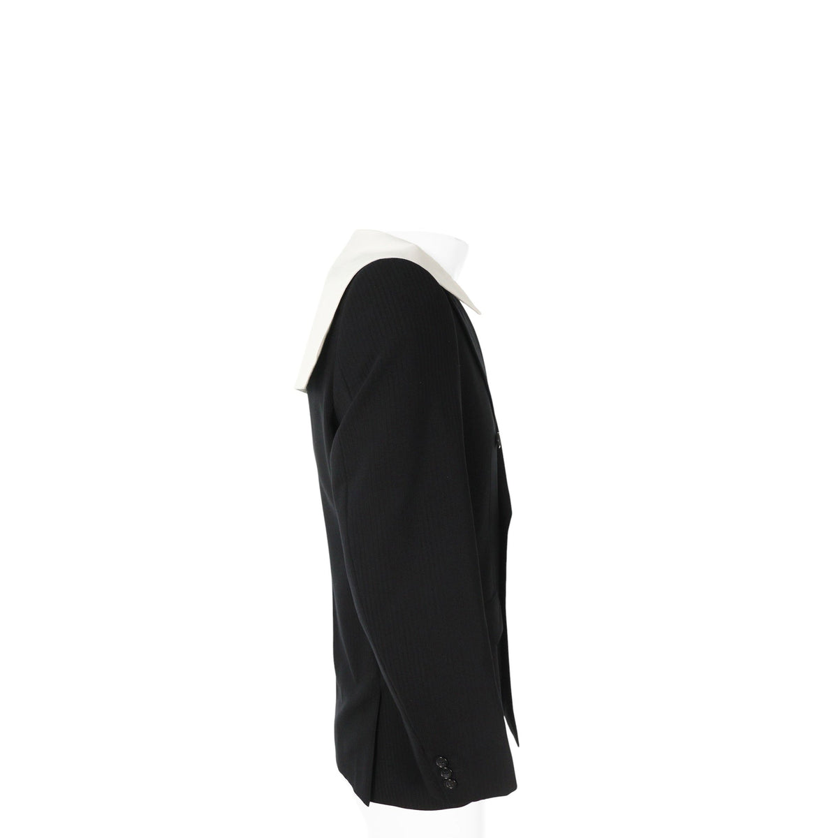 COMME des GARCONS 2024 S/S Wool Jacket Black White Size S