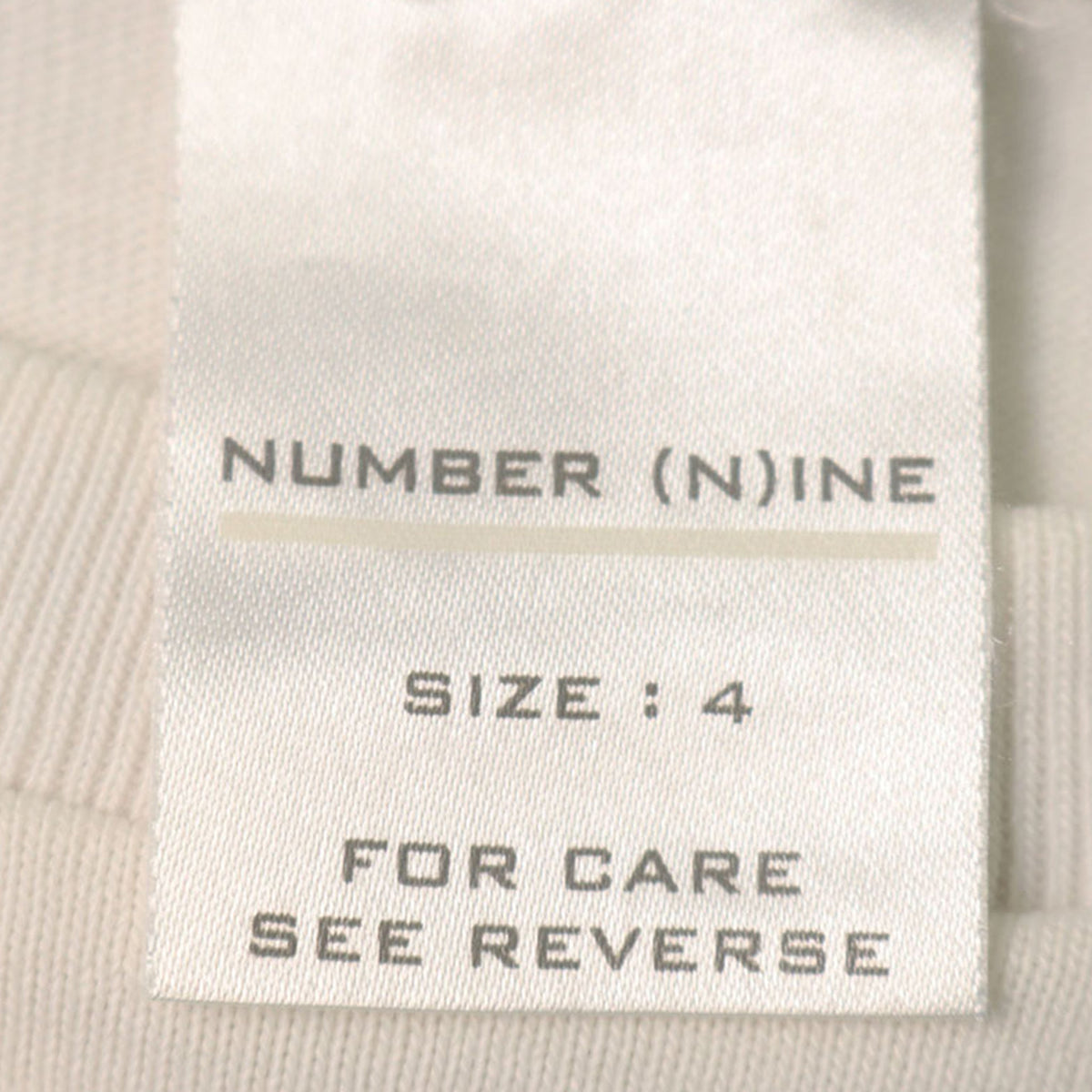 NUMBER (N)INE 2002 S/S Cotton T-Shirt Multi Size 4