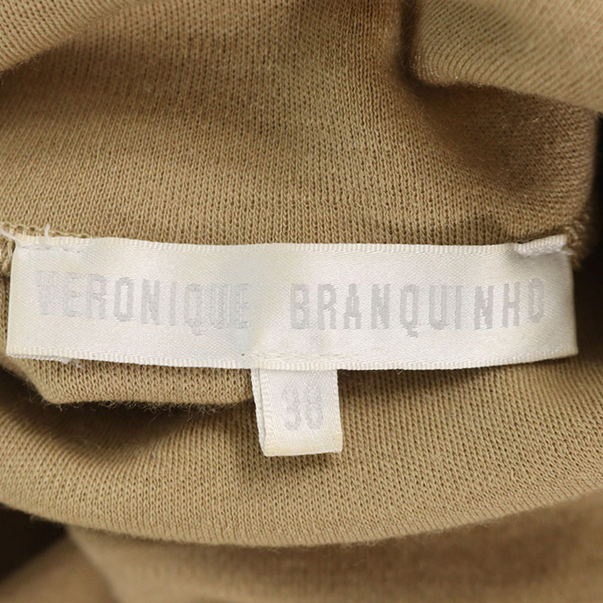 VERONIQUE BRANQUINHO Beige Wool Knit Sweater Size 38