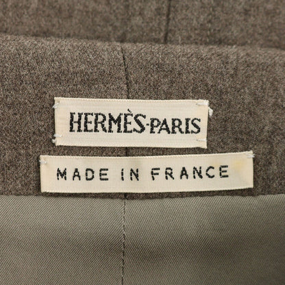 Hermes HERMÈS by Martin Margiela Gray Wool Skirt Size 36