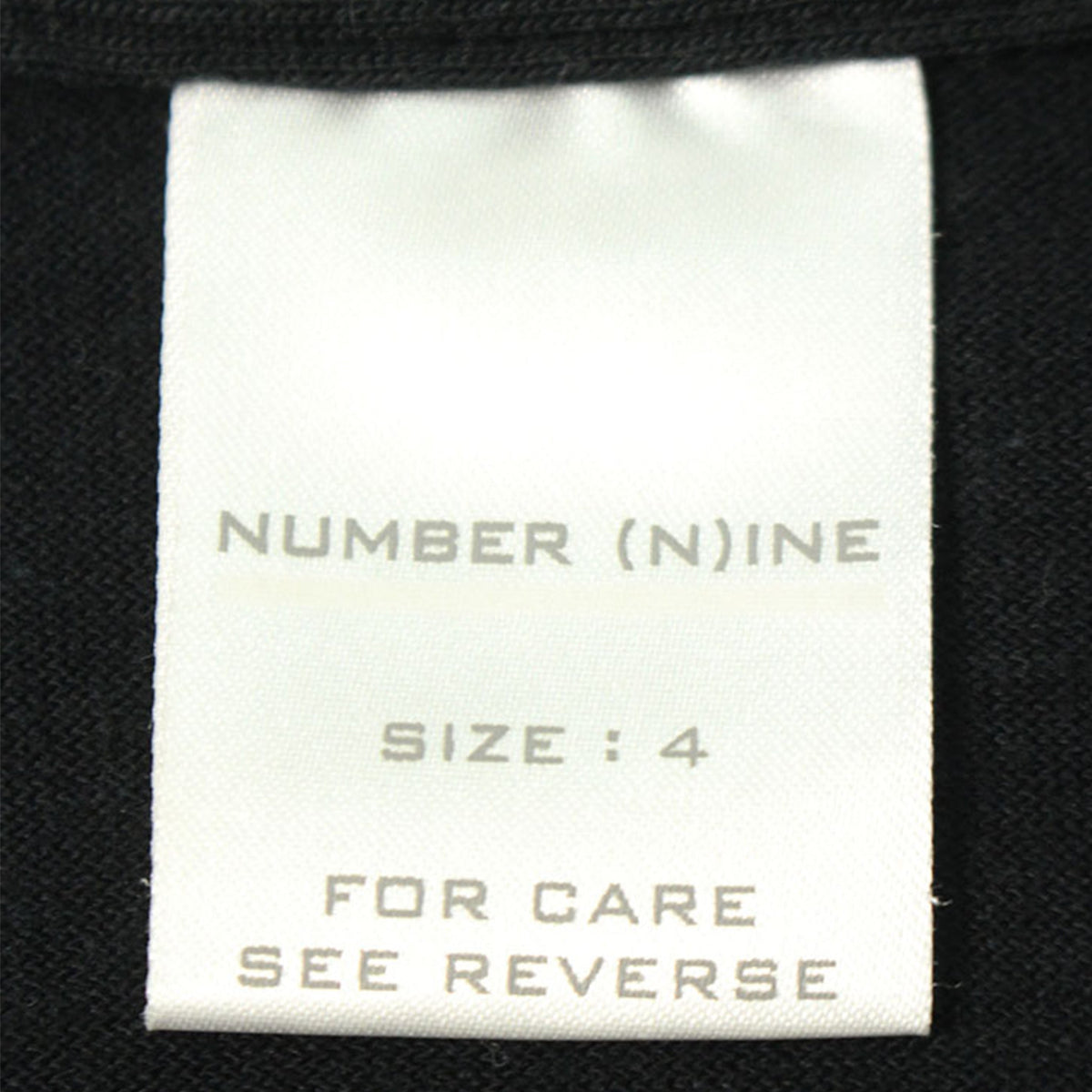 NUMBER (N)INE 2002 S/S Black Jacket Size 4