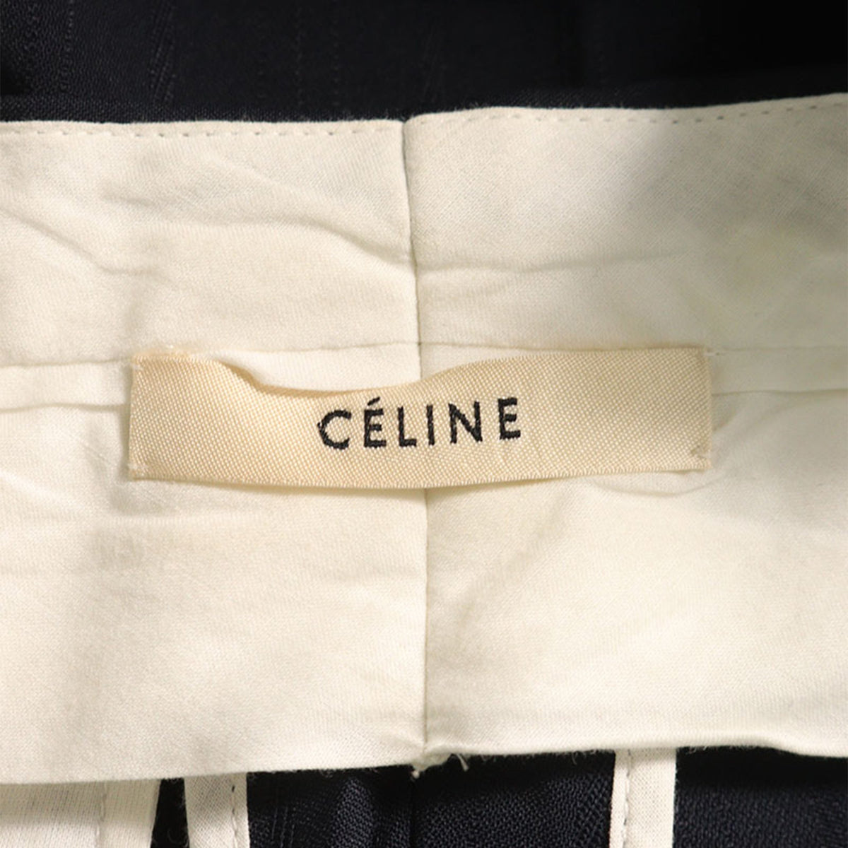 Celine CÉLINE by Phoebe Philo Polyester Pants Navy Size 38