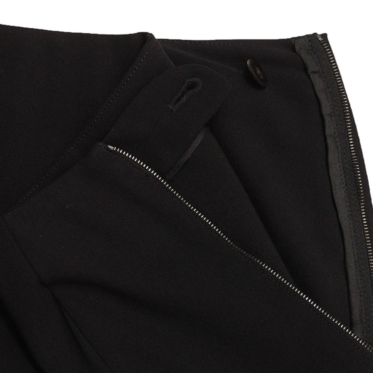 Hermes HERMÈS by Martin Margiela Black Wool Skirt Size 36