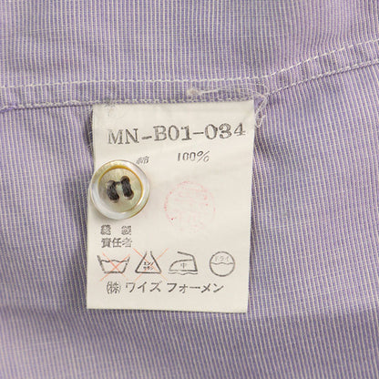 Y's for men 1999A/W Purple White Cotton Sleeve Shirt