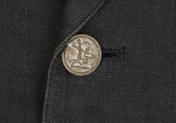 Papas Metal Button Linen 3B Jacket Gray Size S