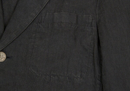 Papas Metal Button Linen 3B Jacket Gray Size S
